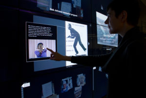 Playing a dance video on the wall